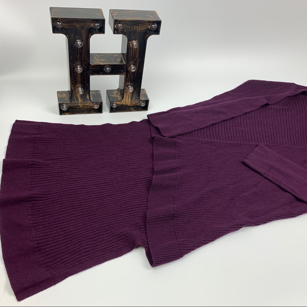 Express Ribbed Asymmetrical High Low Tunic - Picture 6 of 8